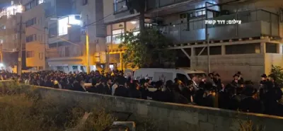 לויה פון האברך ישי פור ז"ל וואס איז ל''ע אומגעקומען דורך א מערדער, נעכטן אין כולל חזון איש, בני ברק