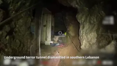 צה"ל האט אויפגעדעקט און חרוב געמאכט א טעראר טונעל פון הונדערט מעטער לאנג, וואס האט פארמאגט פיר באהאלטענע צימערן