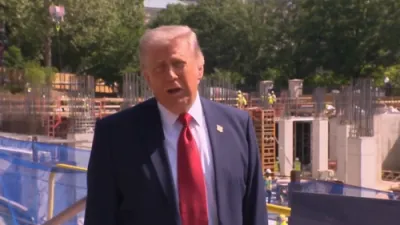 פרעזידענט טראמפ דערציילט איבער די אויסברייטערונג פונעם ווייסן הויז, אריינגערעכנט א נייע אונטערערדישע שפיטאל קאמפלעקס.
