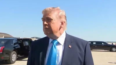 טראמפ רעדט מיט ווייטאג איבער די פילע מלחמה קרבנות, בשעת ער פארלאנגט א שטארקע "אמעריקע פירסט" אויסערן פאליסי.