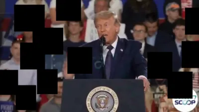 טראמפ ביים ראלי אין ראקלענד ווארענט אז ניו יארק האלט ביים שוועל פון אן עקאנאמישן צוזאמפאל, היות די רייכע איינוואוינער האלטן אין איין פארלאזן די סטעיט.
