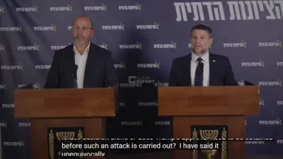 מדינת ישראל מיניסטער בצלאל סמוטריץ ווארנט מיט א ברייטע נקמה אקציע, אויב חיזבאללה וועט ווייטער שיקן דראנס אריבער די גרעניץ