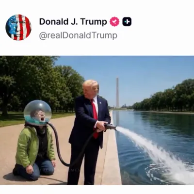 דעיס האט טראמפ געפאוסט איבער די נייע ריפלעקטינג פול... 🤣😂