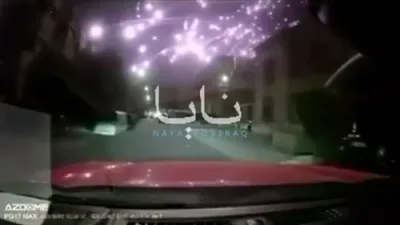 דראמאטישע אויפרייס אינמיטן די לופט אפגעכאפט אין קאוועיט דורכאויס די לעצטע איראנער מיסל אטאקע.