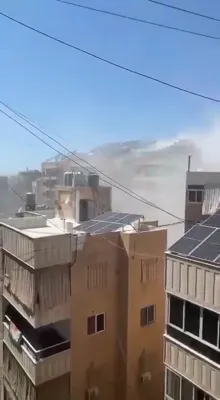מדינת ישראל אטאקע האט געצילט חיזבאללה אינפראסטרוקטור אין ביירוט.