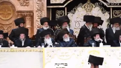שמחת החתונה פון נכדת כ"ק אדמו"ר מוויזניץ שליט"א 