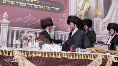 מעמד חצי יובל פון קהילת וויזניץ אלעד צוזאמען מיט א שבע ברכות בחצר הקודש 