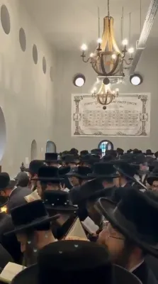 היסטארישע "לימוד ש"ס על קברו" באתרא קדישא ראדאשיץ  און מעמד סיום הש"ס און סעודות דהילולא ח"י סיון אפגעראכטן אין פרעכטיגן "בנין לאנדא"