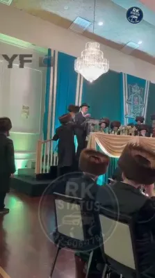 כ"ק אדמו"ר מסקווירא שליט"א ביים חנוכת הבית פון מוסדות סקווירא אין מאנטריאל נאכן זיך אויפשטעלן פון שבעה ע"פ אחותו הרבנית מראחמסטריווקא ע"ה צוזאמען מיט א שבע ברכות לנכדו