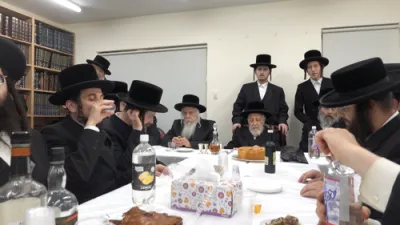 מעמד התחלת כתיבת ספר תורה לזכות כ"ק אדמו"ר מליסקא שליט"א 