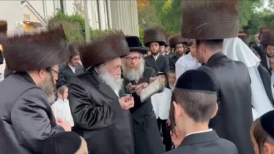 שמחת נישואי נכד כ"ק גאב"ד וואודריזש שליט"א
