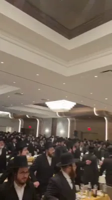 ערשטע ווידעא'ס פונעם גרויסארטיגן מעמד "יומא טבא" סיום חצי ש"ס בקרב חבורת אהבתי תורתיך דק"ק סאטמאר מאנסי