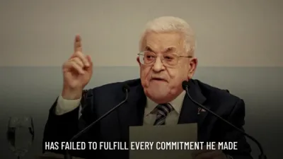 מאכמוד עבאס אונטערמינעוועט דעם שלום: די "פעי-פאר-סלעי" פאליסי, העצעריי, און דאס נישט אפהאלטן קיין וואלן.