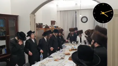 כ"ק אדמ"ר מקרעטשניף סיגעט שליט"א אויף שבת אין אנטווערפן 