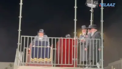 ערשטע סצענעס פון די מחאה פון חסידי גור קעגן איבער כלא 10