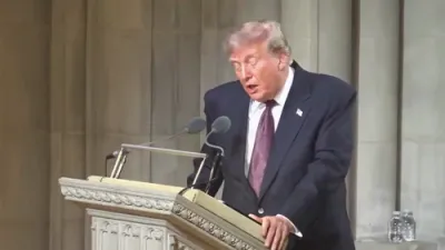 "מיר האבן דיך ליב, זאל דיך דער אויבערשטער בענטשן": טראמפ'ס רירנדע געזעגענונג מיט לינדזי גרעהעם.