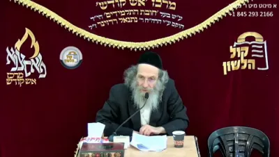 א מינוט מיט ר' מיילך שליט"א-יום ד' פרשת ראה כב' אב תשפ"ו