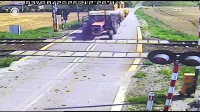 געשטעלט 500 לעבנס אין א סכנה נאכדעם וואס א שיכור'ע טראק דרייווער איז געבליבן שטעקן אויף די באן שינעס