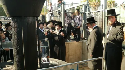 נסיעה פון כ"ק אדמו"ר מסקולען לעיקוואוד קיין ארץ ישראל.