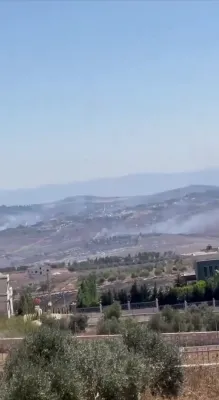 צה"ל האט געשאסן איבער 50 שעלס אויף חיזבאללה פאזיציעס אין נבאטיה.