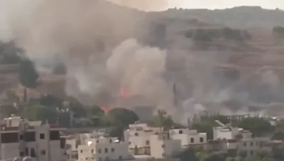 צה"ל דראון רייסט אויף א קאר אין דרום לבנון, א צווייטע אטאקע באטרעפט אמבולאנס קרוס.