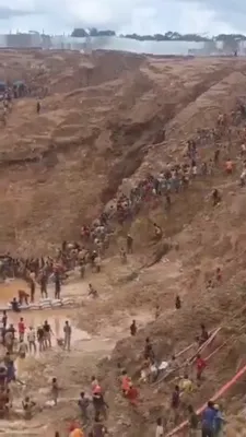 טויטלעכער צוזאמענפאל: גאלד מינע טראגעדיע אין די צענטראל אפריקאנער רעפובליק קאסט 107 לעבנס.