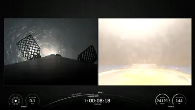 ספעיס-עקס דורכברוך: א פאלקאן 9 בוסטער האט געלאנדעט פאר א רעקארד 37'סטע מאל.