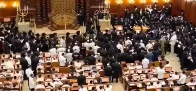 מעמד אמירת סליחות 'נוסח ספרד' בראשות כ"ק אדמו"ר מבעלזא שליט"א