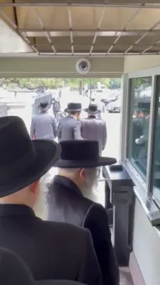 לייו אפדעיטס 1:15 היסטארישע באזוך פון אדמורי"ם און ווייסן הויז היינט דארנעשטאג נצבים וילך