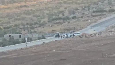 ווידעא: באוואפנטע מתנחלים גייען אריין אין אל-מוגייר אינאיינעם מיט צה"ל זעלנער אינמיטן פרישע געוואלדטאטן