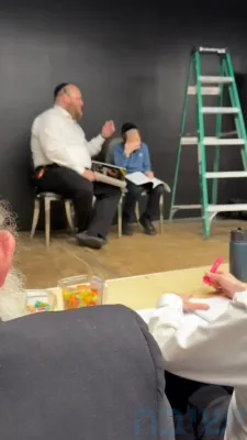 אונטערן פארדאכט-חול המועד סוכות תשפ"ז-איינס פון די צוויי געוואלדיגע קינדער אקטיארן פונעם שפיל