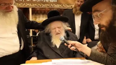 "דם אחינו אינו הפקר": שארפע ווערטער פון הגאון ר' משה שטערנבוך שליט"א ביים שבת שובה דרשה אין בית מדרש הגדול דושינסקיא.