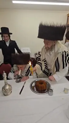 מוצאי יום כיפור ביי כ"ק אדמו"ר מליסקא שליט"א