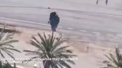 א צה"ל דראון האט ליקווידירט צוויי חיזבאללה טעראריסטן אינמיטן אנטלויפן אויף א מאטארסייקל