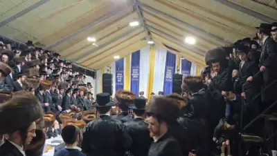 שמחת בית השואבה ביי כ"ק אדמו"ר מסקולען וויליאמסבורג שליט"א