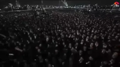 צענדליגער טויזנטער קומען זיך צונויף אין בני ברק צו א מאסן עצרת בראשות גדולי ישראל