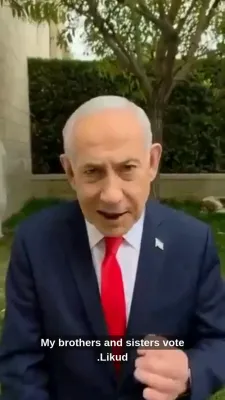 וואלן טאג שאק: נתניהו טענה'ט "זיי פרובירן צו גנב'נען די וואלן פון אונז" בשעת די וואלן קומען פאר אין מדינת ישראל