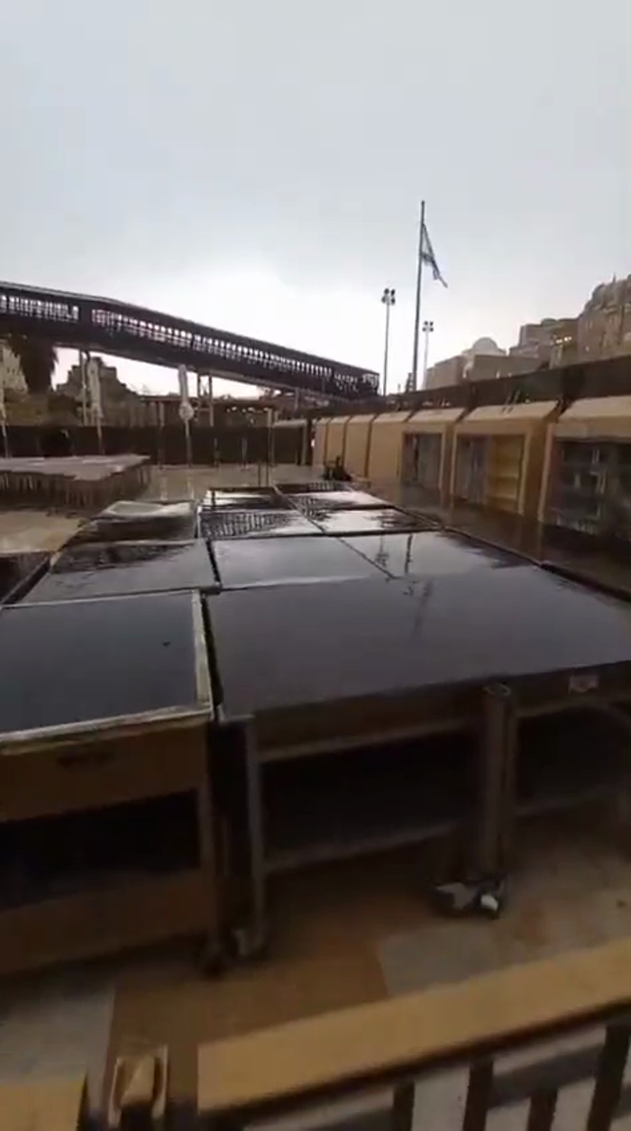 ירושלים - גשמי ברכה האט זיך היינט אראפגעלאזט אין א