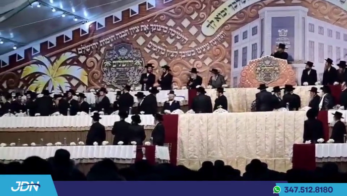 האדמו"ר מסאטמאר ביים ערשיינען צום מעמד ירושלים של 