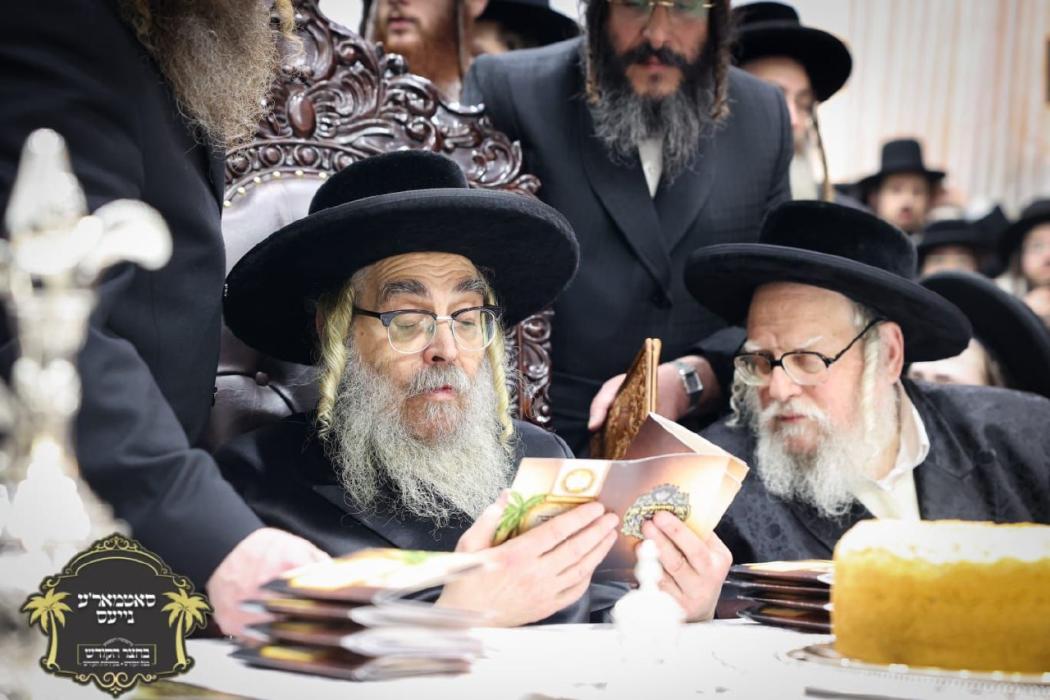 נאך בילדער כ''ק רבינו הגה''ק שליט''א ביים מסיבת לח