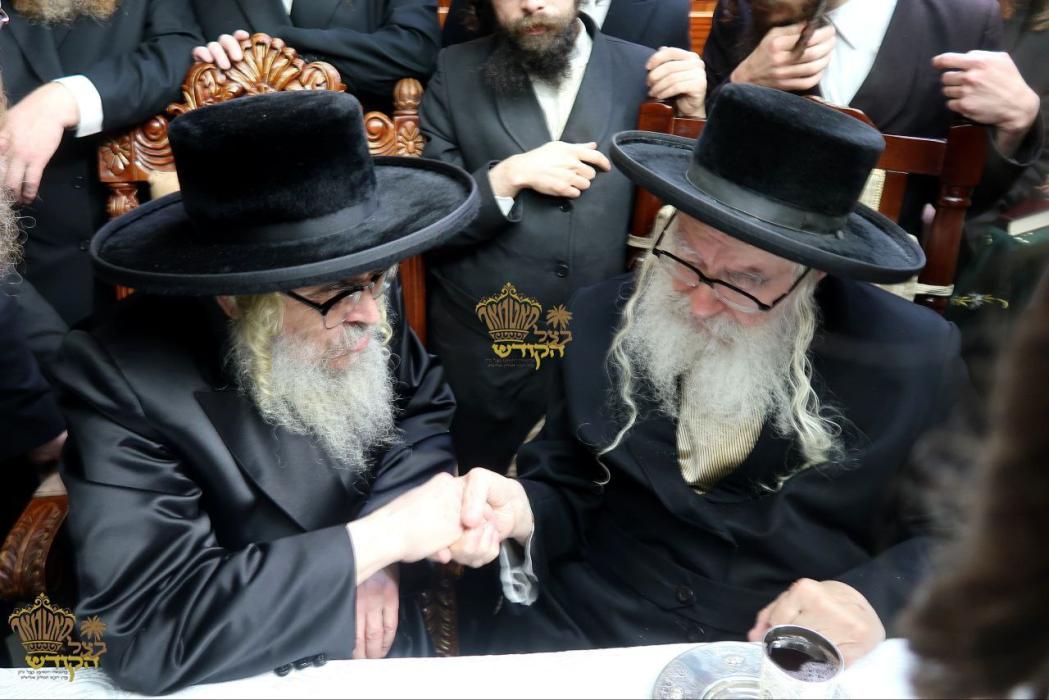 🌴בצל הקודש 🌴
רבינו שליט"א אויף א באזוך ביי כ"ק אדמ