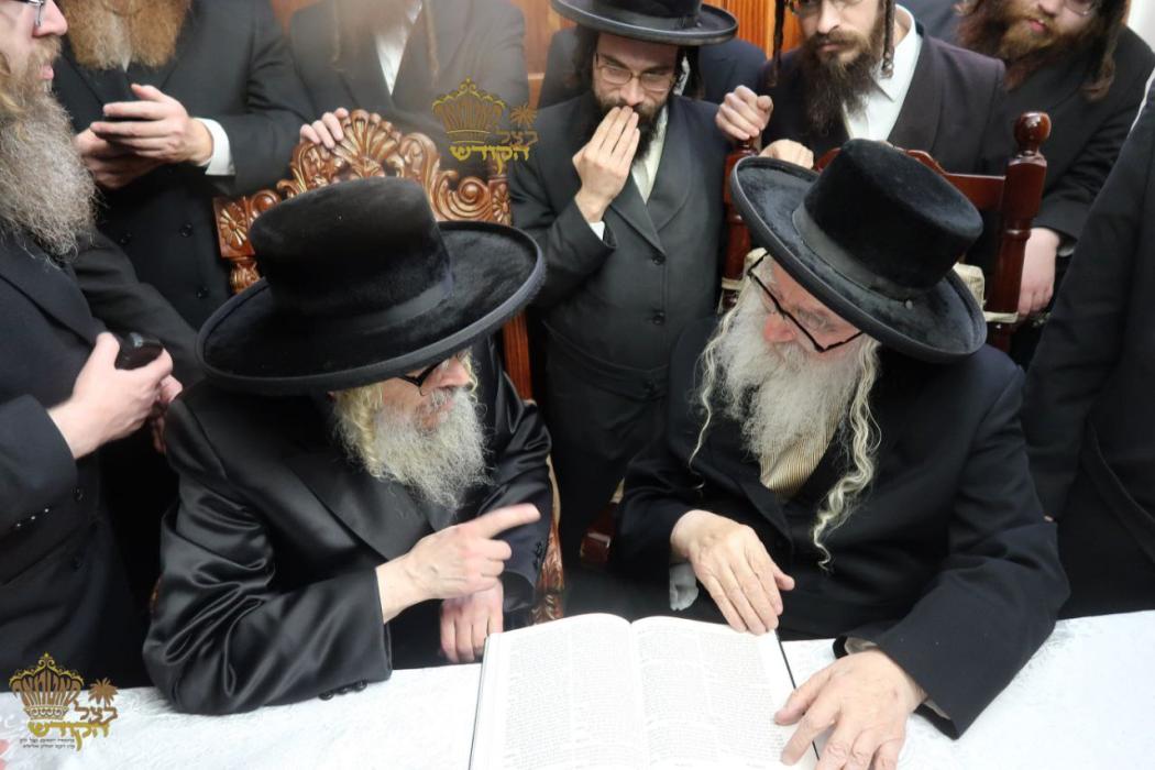 🌴בצל הקודש 🌴
רבינו שליט"א אויף א באזוך ביי כ"ק אדמ