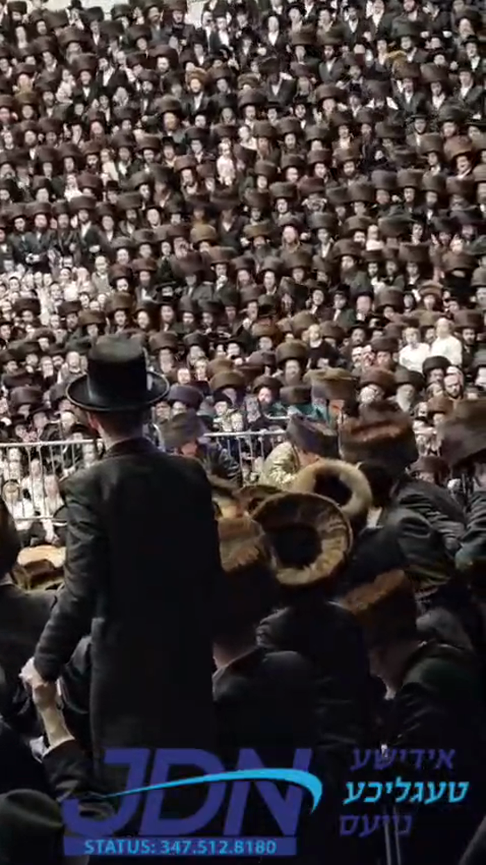 האדמו"ר מוויזניץ טאנצט מצוה טאנץ ביים שמחת החתונה 