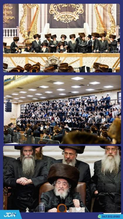 מעמד אמירת מזל טוב דורך ילדי הת"ת וויזניץ אין ניו 