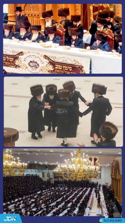 שמחת החתן מאל פון הכלה בת הרה"צ רבי יצחק טווערסקי,