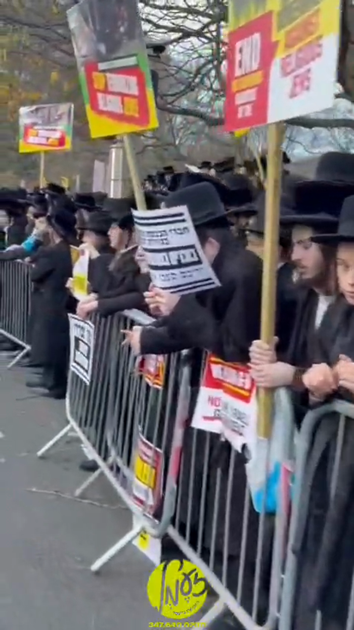 ווידעאס: לאנדאן - טויזנטער אידן ביים עצרת מחאה אדי