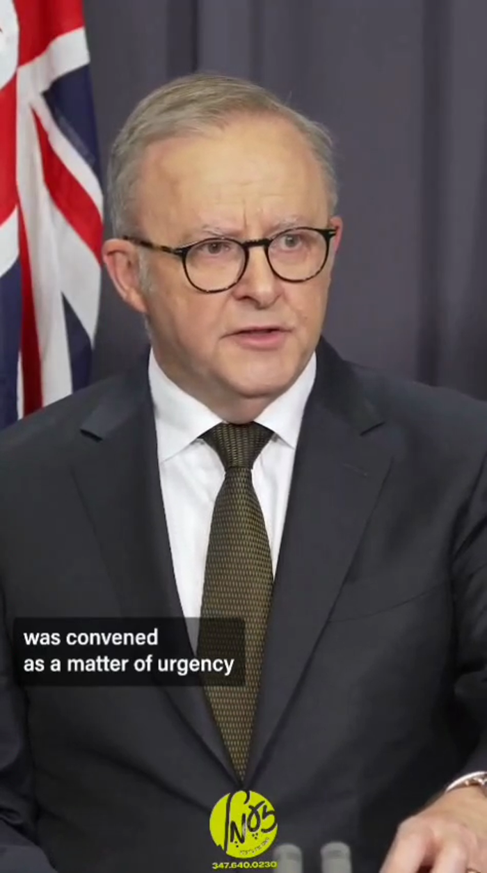 אוסטראליע - פרעמיער מיניסטער ענטאני אלבאניז מיט א 