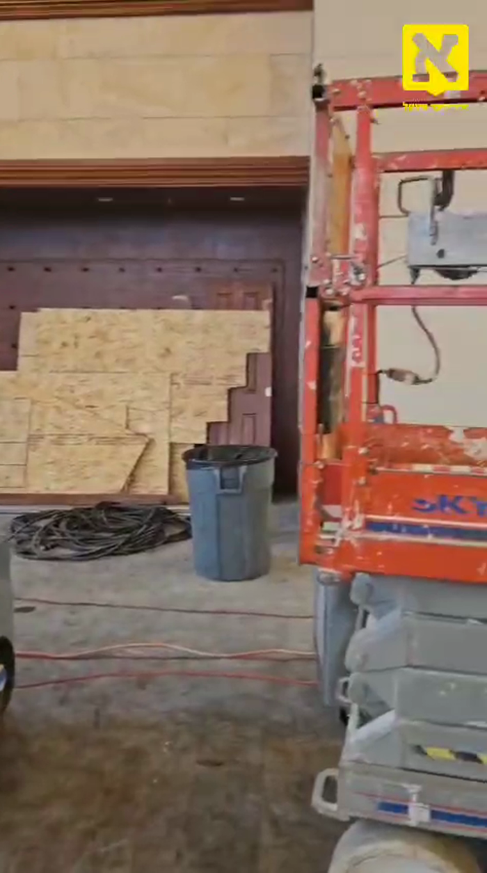 העפטיגע ארבעט צו אויסרייניגן און רענאווירן דער גרו