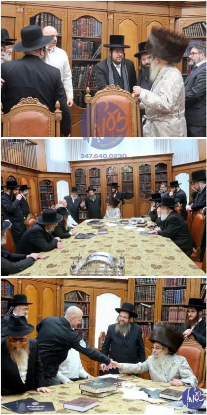 קרית יואל - נעכטן האבן באזוכט ביי האדמו"ר מסאטמאר 