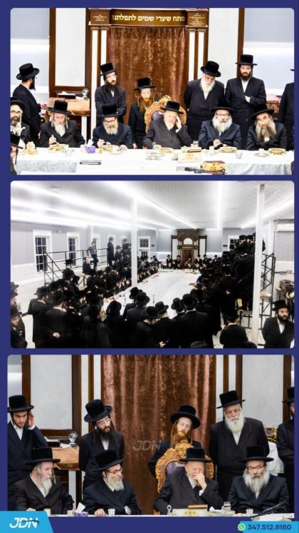 אב"ד ראחמיסטריווקא מאנסי ביים סעודת הילולא פון אבי